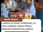 Lansia di Minut Apresiasi Joune-Kevin Karena Sudah Peduli Dengan Kesehatan Lansia